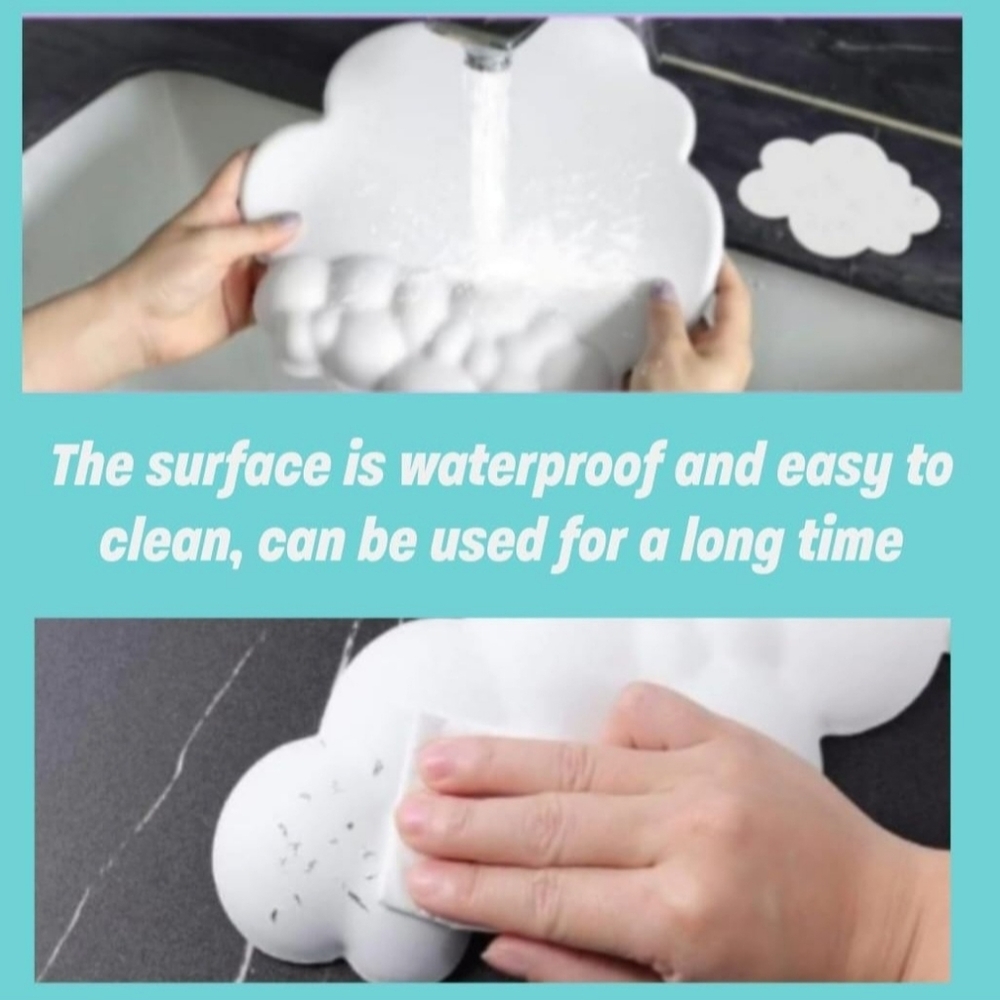 Keyboard Wrist Rest Ergonomic Arm Support Set (4 Pieces) Cloud Keyboard - Picture 7 of 7